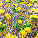 COTONE ARREDAMENTO - 336 LIMONI FONDO VIETRI ROSA SCURO