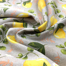 COTONE ARREDAMENTO - 337 LIMONI ED OLIVE FONDO BEIGE