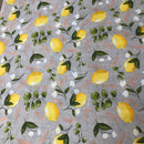 COTONE ARREDAMENTO - 337 LIMONI ED OLIVE FONDO BEIGE