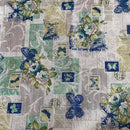 COTONE ARREDAMENTO - 341 FANTASIA SHABBY VERDE E BLU