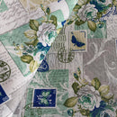 COTONE ARREDAMENTO - 341 FANTASIA SHABBY VERDE E BLU