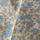 COTONE ARREDAMENTO - 342 FIORI E RIGA CELESTE - ABBINAMENTO