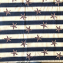 COTONE ARREDAMENTO - 355 RIGA BLU STELLA MARINA FONDO BIANCO