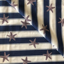 COTONE ARREDAMENTO - 355 RIGA BLU STELLA MARINA FONDO BIANCO