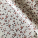 COTONE ARREDAMENTO - 359 FIORELLINO ROSA CON DETTAGLIO ARANCIO