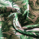 COTONE ARREDAMENTO - 360 FOGLIE VERDI FONDO BEIGE