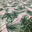 COTONE ARREDAMENTO - 360 FOGLIE VERDI FONDO BEIGE