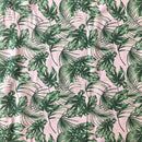 COTONE ARREDAMENTO - 360 FOGLIE VERDI FONDO BEIGE