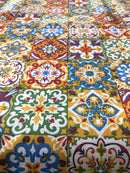 COTONE ARREDAMENTO - 369 MATTONELLA SENAPE/VERDE