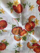 COTONE ARREDAMENTO - 378 ZUCCA CON FIORELLINO