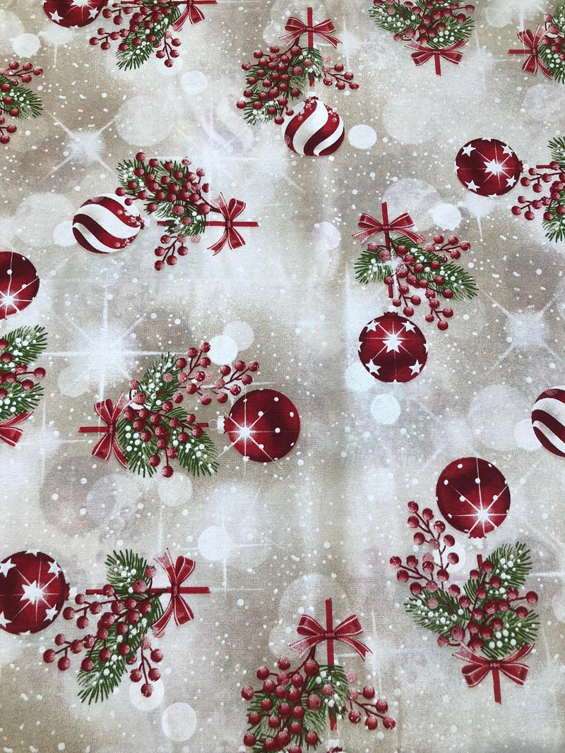 COTONE ARREDAMENTO - 445 PALLE DI NATALE CON FIOCCO