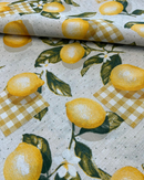 COTONE ARREDAMENTO - 489 LIMONE QUADRETTINO FONDO MICROPOIS