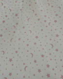 COTONE ARREDAMENTO - 499 LUNA E STELLA ROSA FONDO BIANCO