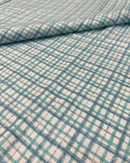 COTONE ARREDAMENTO - 516 QUADRETTINO ALTERNATO CELESTE