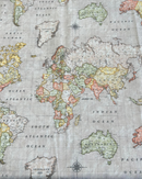 COTONE ARREDAMENTO - 522 MAPPAMONDO BEIGE