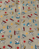 COTONE ARREDAMENTO - 524 CANE SU SKATE FONDO BEIGE