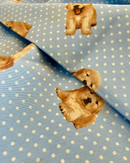 COTONE ARREDAMENTO - 526 CANE FONDO POIS CELESTE