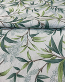 COTONE ARREDAMENTO - 527 FOGLIA VERDE FONDO MICROPOIS