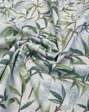 COTONE ARREDAMENTO - 527 FOGLIA VERDE FONDO MICROPOIS