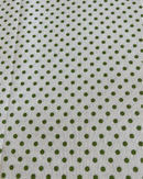 COTONE ARREDAMENTO - 536 POIS VERDE FONDO BIANCO