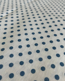 COTONE ARREDAMENTO - 537 POIS BLU FONDO BIANCO