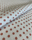 COTONE ARREDAMENTO - 538 POIS PESCA FONDO BIANCO