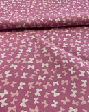 COTONE ARREDAMENTO - 548 FARFALLE FONDO ROSA