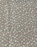 COTONE ARREDAMENTO - 550 FARFALLE ROSA FONDO GRIGIO