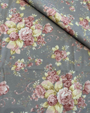 COTONE ARREDAMENTO - 551 SANDERSON ROSA FONDO GRIGIO