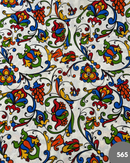 COTONE ARREDAMENTO - 565 MAIOLICA ASTRATTO BLU-GIALLO-VERDE