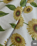 COTONE ARREDAMENTO - 568 GIRASOLE ANTICO FONDO BEIGE