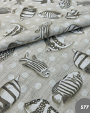 COTONE ARREDAMENTO - 577 PESCIOLINO BEIGE FONDO POIS