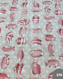 COTONE ARREDAMENTO - 578 PESCIOLINO ROSSO FONDO POIS