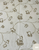 COTONE ARREDAMENTO - 589 FIORE BEIGE FONDO BEIGE