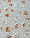 COTONE ARREDAMENTO - 602 TEIERA E TAZZE ARANCIO