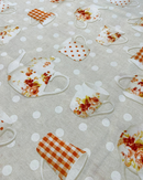 COTONE ARREDAMENTO - 602 TEIERA E TAZZE ARANCIO