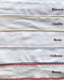 BORDO TELA AIDA 5CM FONDO BIANCO - 5 VARIANTI