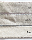 BORDO TELA AIDA 5CM FONDO BEIGE - 3 VARIANTI