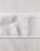 BORDO TELA AIDA 5CM FONDO BIANCO - 5 VARIANTI