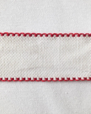 BORDO TELA AIDA 5CM FONDO BIANCO - 5 VARIANTI