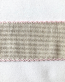 BORDO TELA AIDA 5CM FONDO BEIGE - 3 VARIANTI