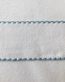 BORDO TELA AIDA 5CM FONDO BIANCO - 5 VARIANTI