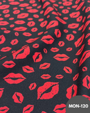 MON-120 BACIO ROSSO FONDO NERO