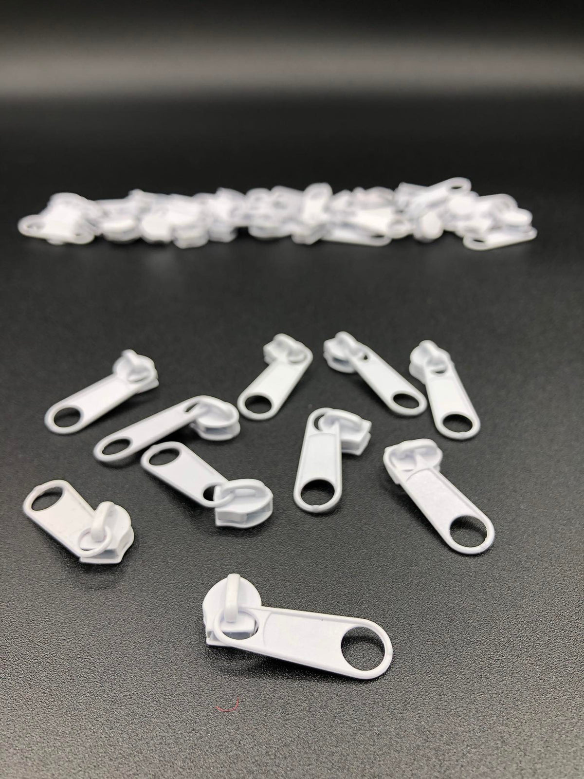 Set Cerniere Lampo A Spirale - 8 Da 16 Cm + 2 Da 75 Cm, Colore Bianco, Per Cucito E Riparazioni