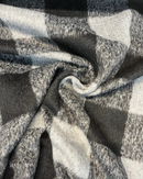 CAPPOTTO A QUADRI NERO E GRIGIO