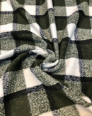 CAPPOTTO A QUADRI VERDE E BIANCO