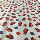 COTONE 100% - 013 CARS FONDO CELESTE