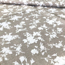 COTONE ARREDAMENTO - 263 FIORI BIANCHI - QUATTRO VARIANTI