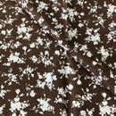 COTONE ARREDAMENTO - 263 FIORI BIANCHI - QUATTRO VARIANTI