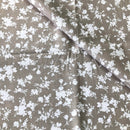 COTONE ARREDAMENTO - 263 FIORI BIANCHI - QUATTRO VARIANTI